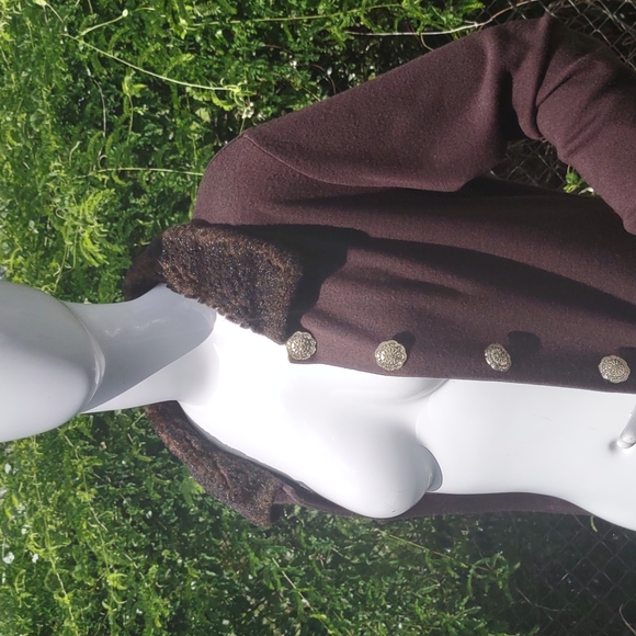 CAROLE LITTLE DRESSES LADIES VINTAGE GOLD BUTTON CARDIGAN LUXURY SWEATER - Picture 3 of 17